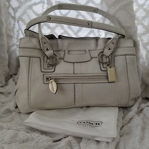 Coach White Handbag